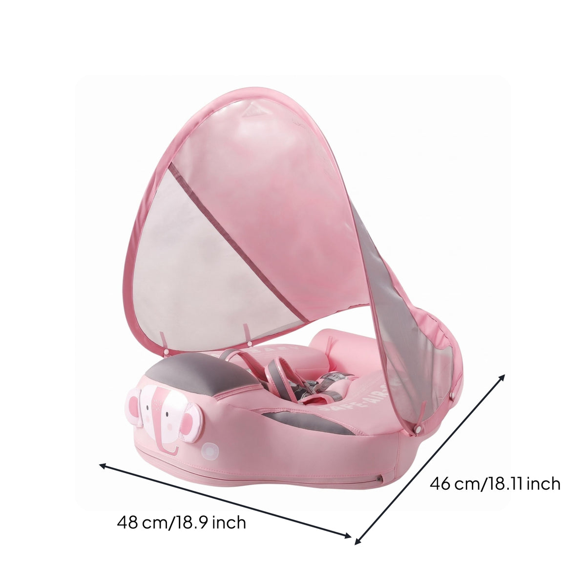 Safety Harness Baby Swimming Swim Aid Padded Baby Swim Circle Buckle Closure Water Toy Tail Support for Infants