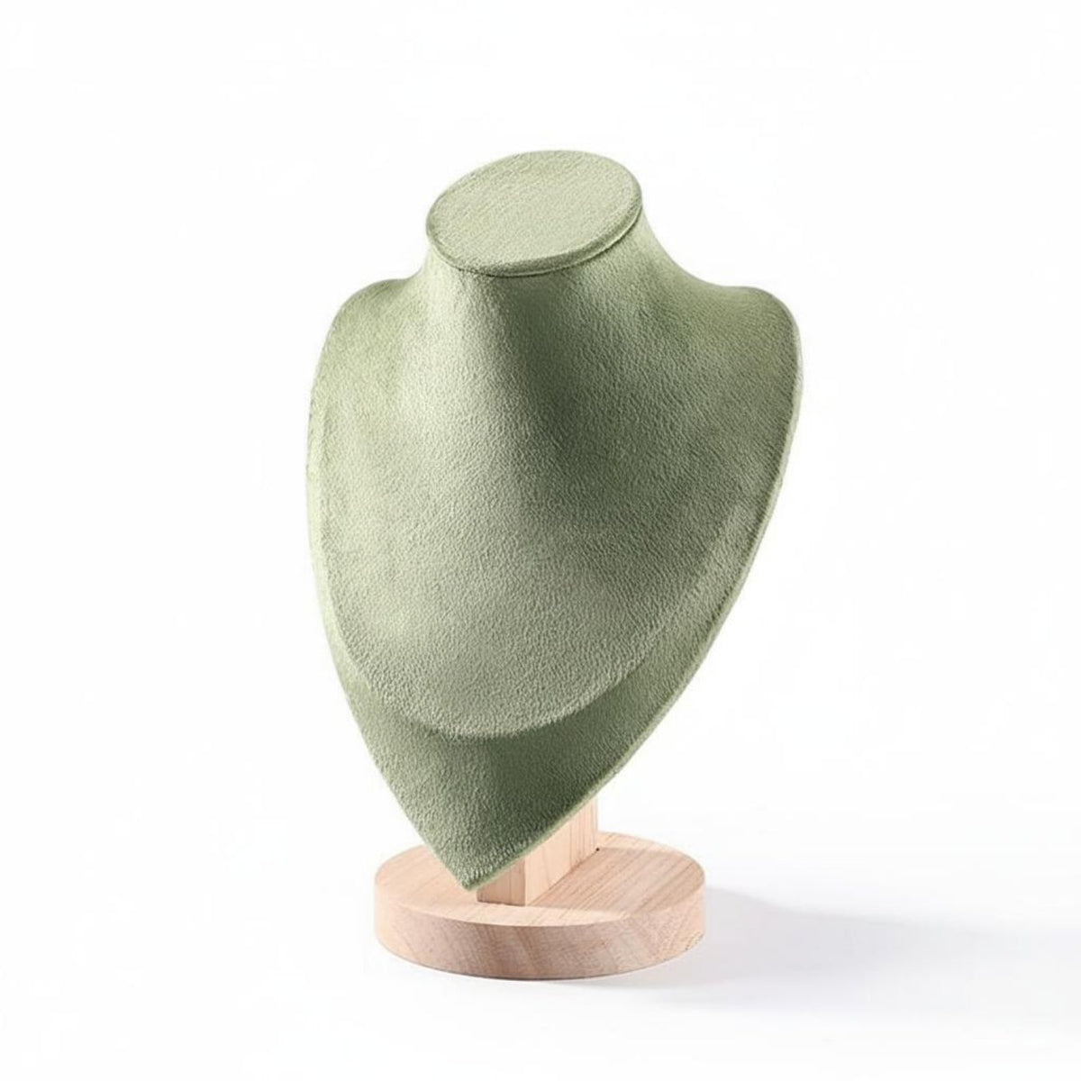 Elegant Design Necklace Display Bust Solid Wood Construction Jewelry Bust Display Long-Lasting Mannequin Necklace Stand Minimalist Design for Crafters, Countertop