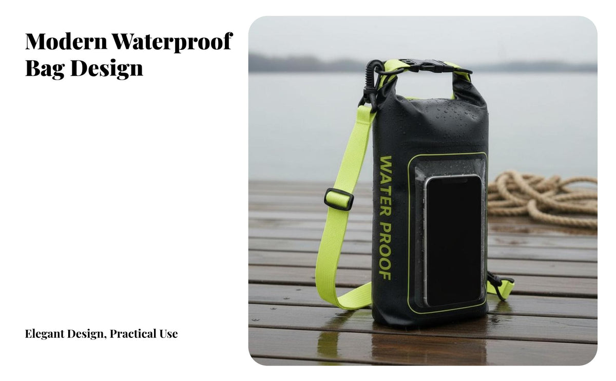 Adjustable Shoulder Strap Waterproof Bag with Ph Single Pouch Lightweight Waterproof Bag Ph Single Window for Beachgoers, Swimming, Boating