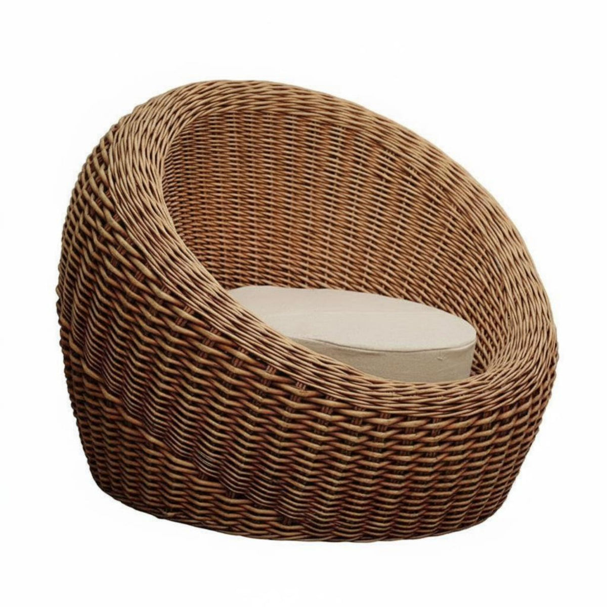 3 Pieces Hand-Woven Spherical Wicker Chair Set Natural Aesthetic Indoor Furniture Bohemian design Lounge Seating Sturdy Construction for Homeowners, Interior Designers, Adults, Living Room, Bedroom, Sunroom, Balcony