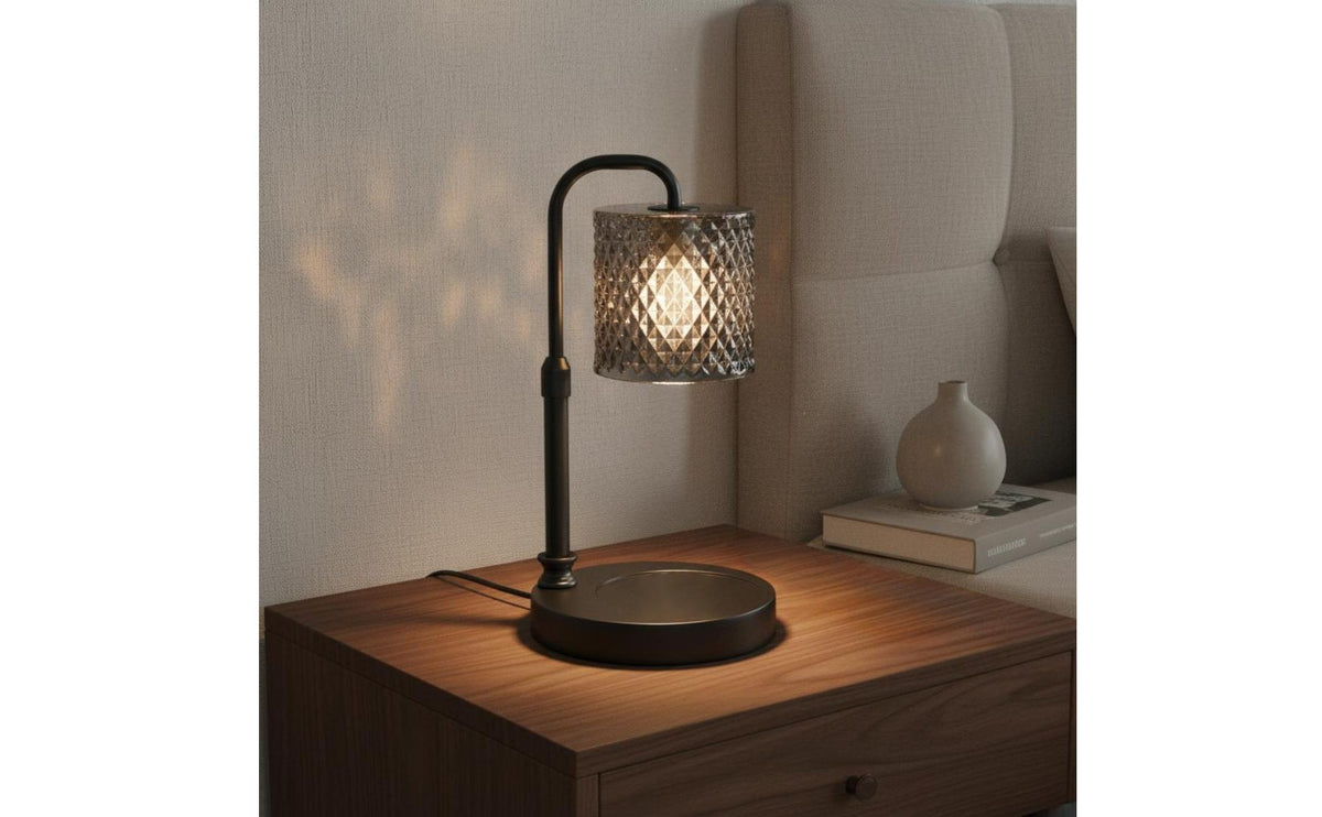 Flameless Candle Warmer Lamp No Exposed Flame Electric Scented Wax Melting Lamp Smokeless for Bedroom, Living Room, Office