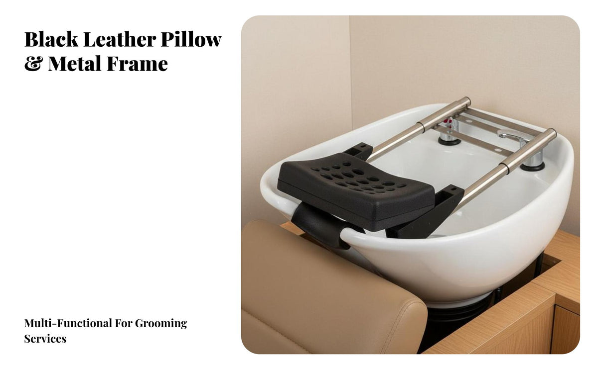 Thai Design Shampoo Bed Headrest Head Treatment Bed Pillow for Hairstylists, Spa Therapists, Beauty Parlor, Barbershop