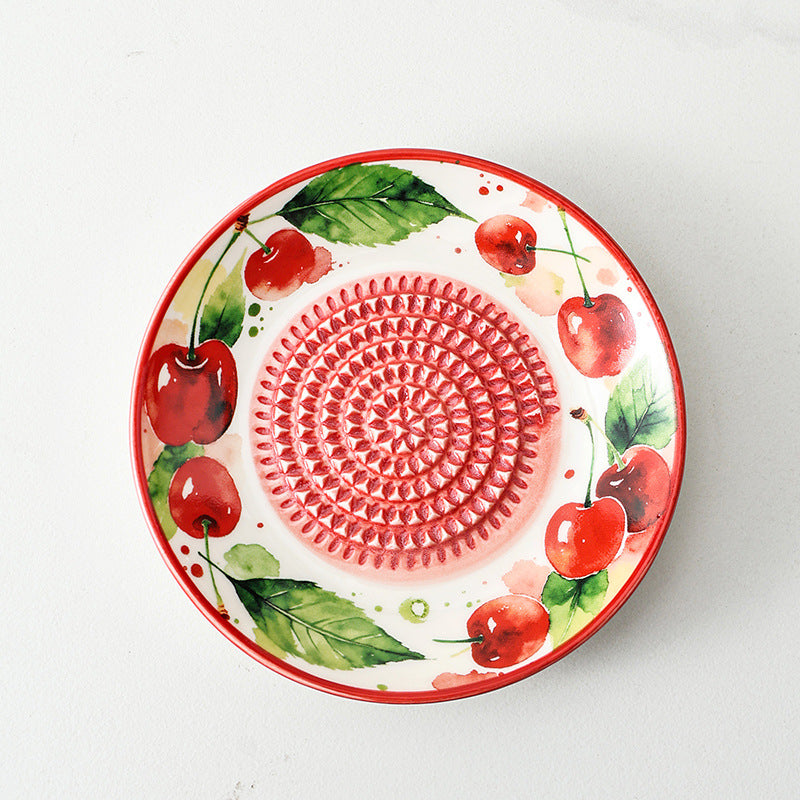 Handmade Ceramic Ginger and Garlic Grinding Plate
