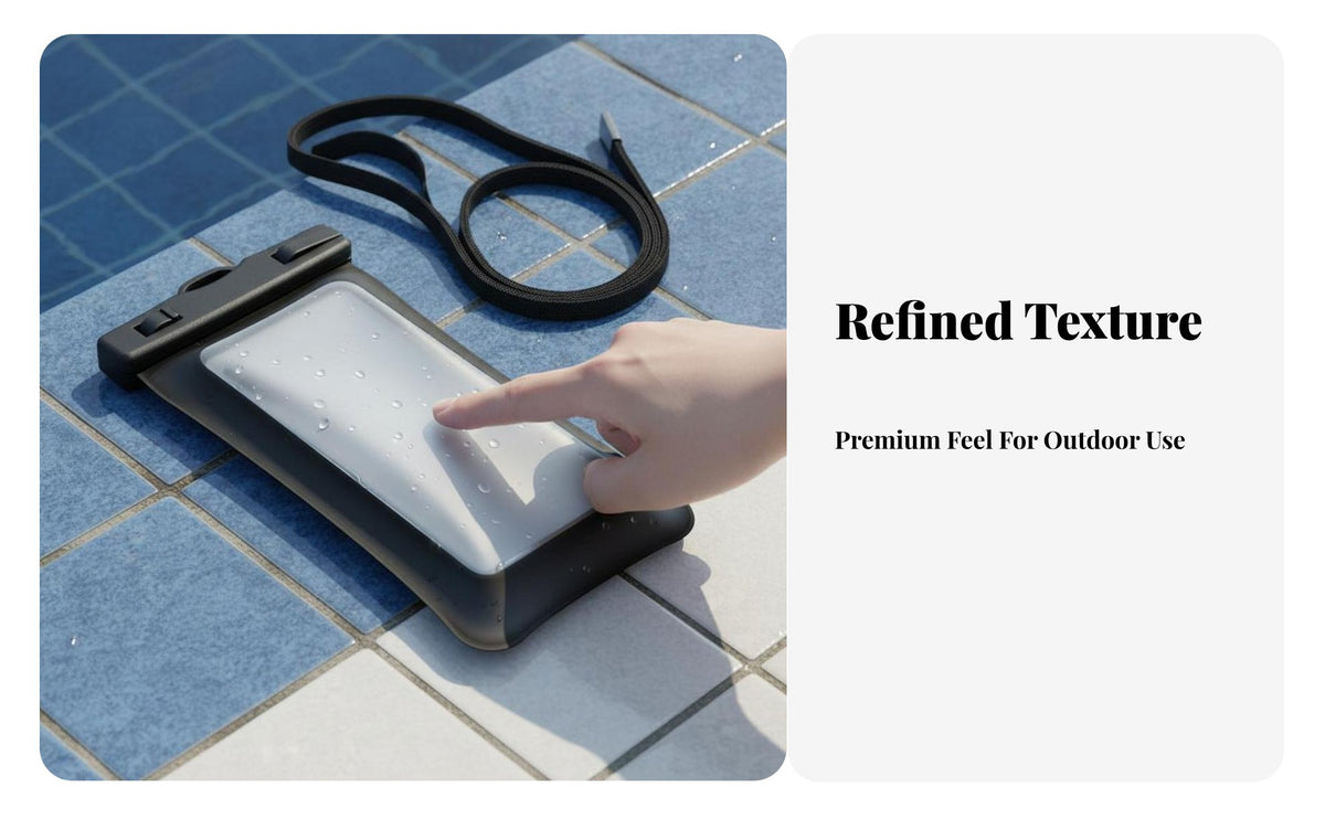 Double-Sided Phone Dry Bag Floats on Water Waterproof Phone Protector Clear Photography Window for Swimmers, Beachgoers, Swimming Pool, Snorkeling