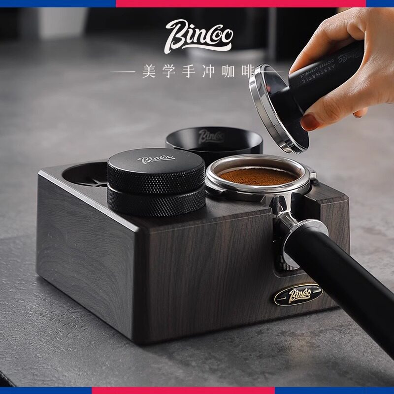 Bincoo Coffee Tamper Base and Distributor Holder with Handle Rest