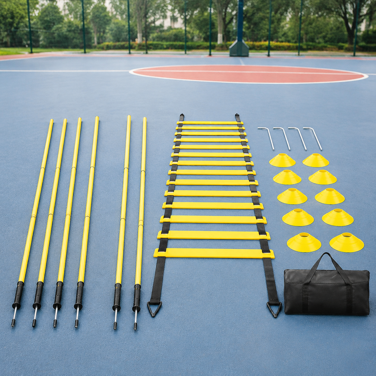 training cone and agility ladder set