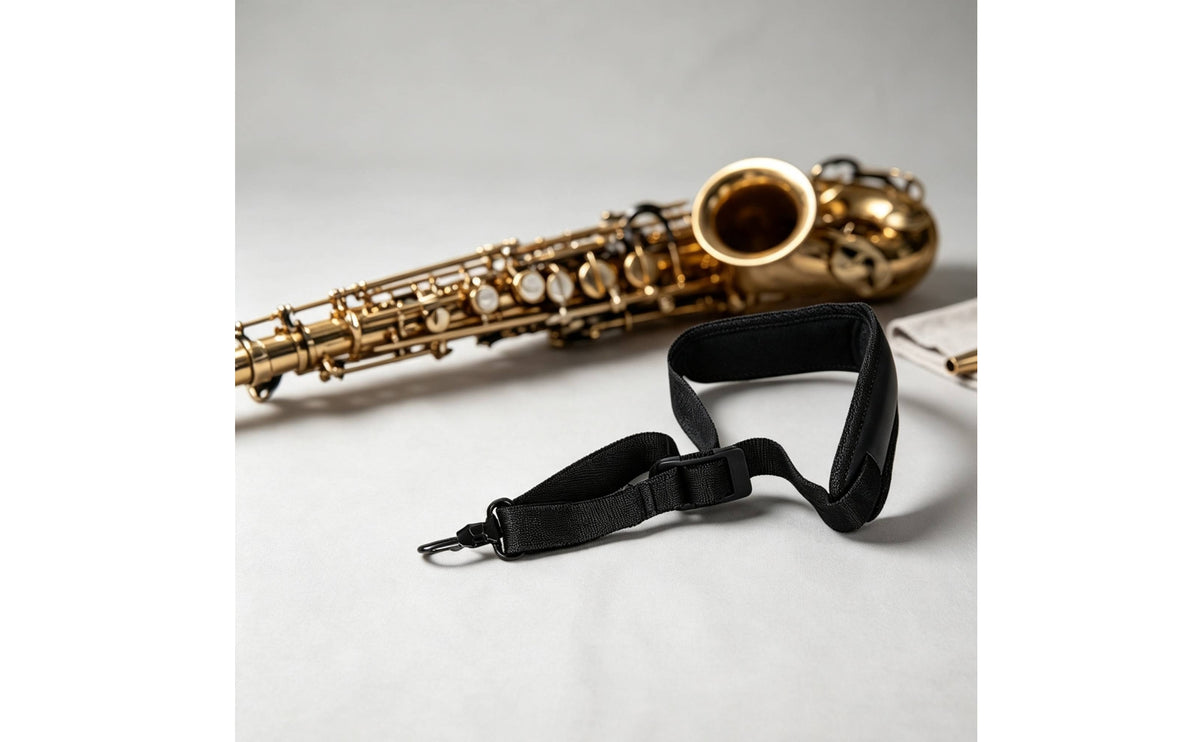 Saxophone Neck Strap with Metal Hook Saxophone Neck Strap Simple Adjustment for Saxophonists, Music Practice