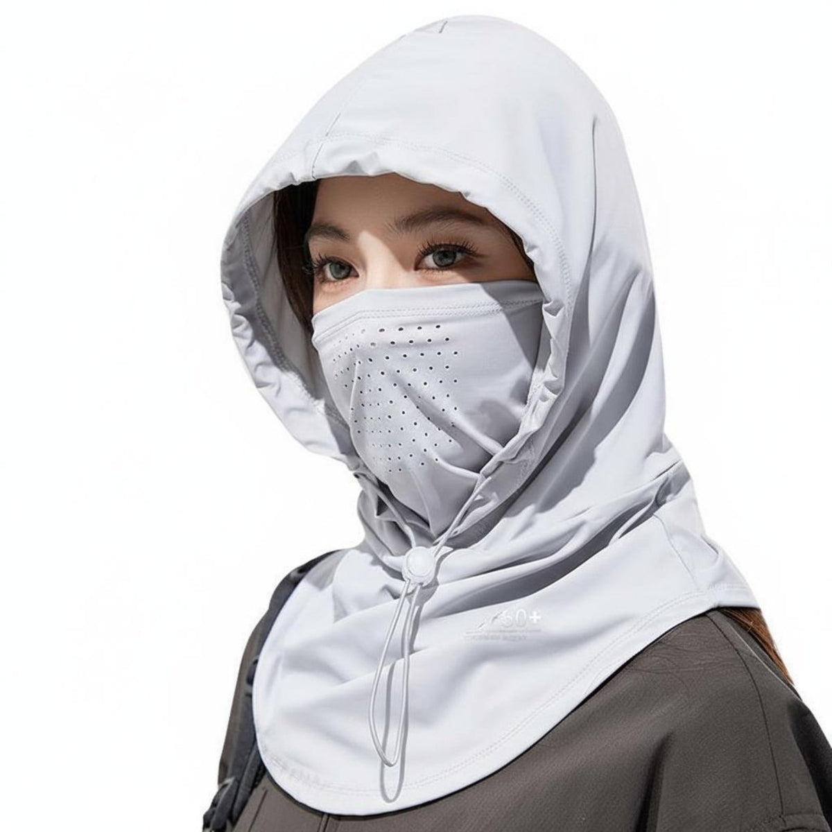 Cycling Sun Hood Protection Balaclava Face Cover Hooded Face Cover Moisture-Wicking Full Coverage Sun Cover Lightweight
