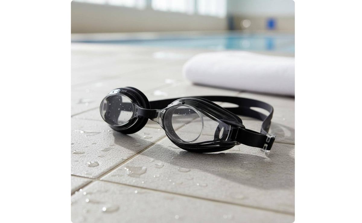 Crystal Clear Adult Swim Goggles Comfortable Silicone Strap Anti Fog Swim Goggles for Adults