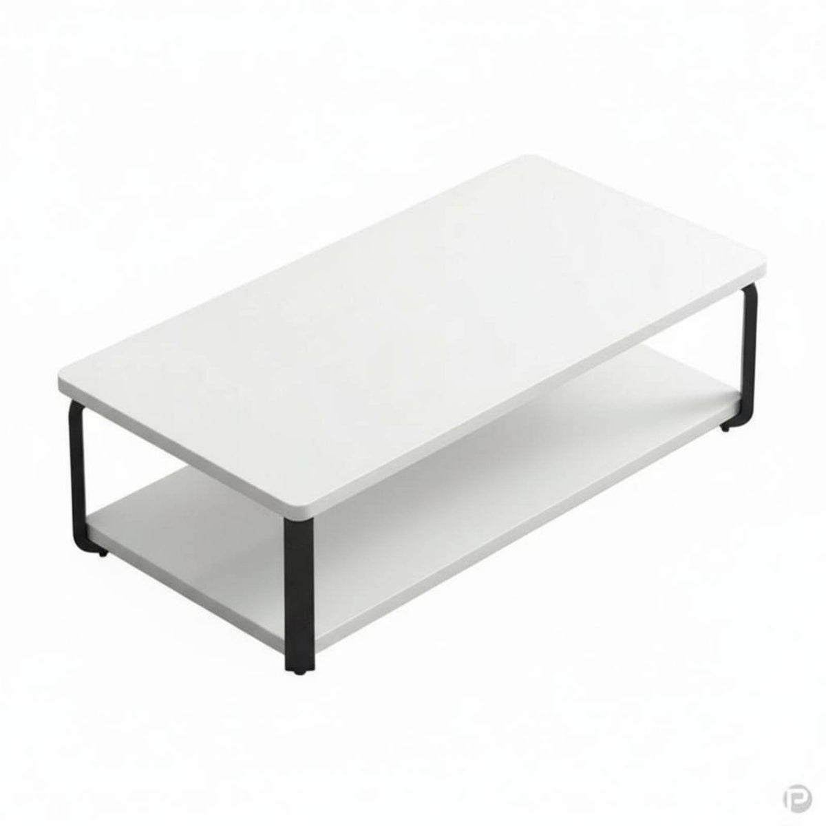 Sturdy and Stable Modern Minimalist Coffee Table Heavy Duty Rectangular Storage Coffee Table Easy to Assemble Living Room Furniture Rounded Corners for Apartment Dwellers, Homeowners, Office Workers, Small Areas, Lounge Area, Home