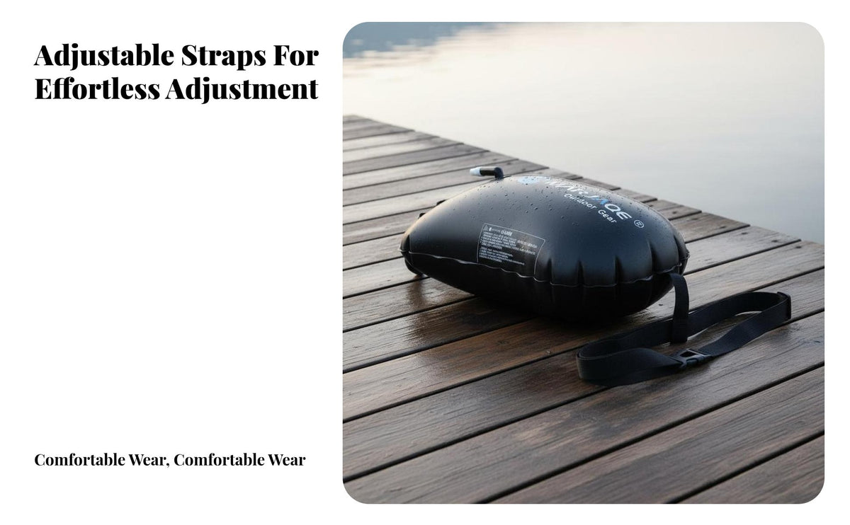 Inflatable Aquatic Buoy with Dry Bag Sturdy Construction Inflatable Dry Bag Buoy Outdoor Water Safety Buoyancy Aid Lightweight