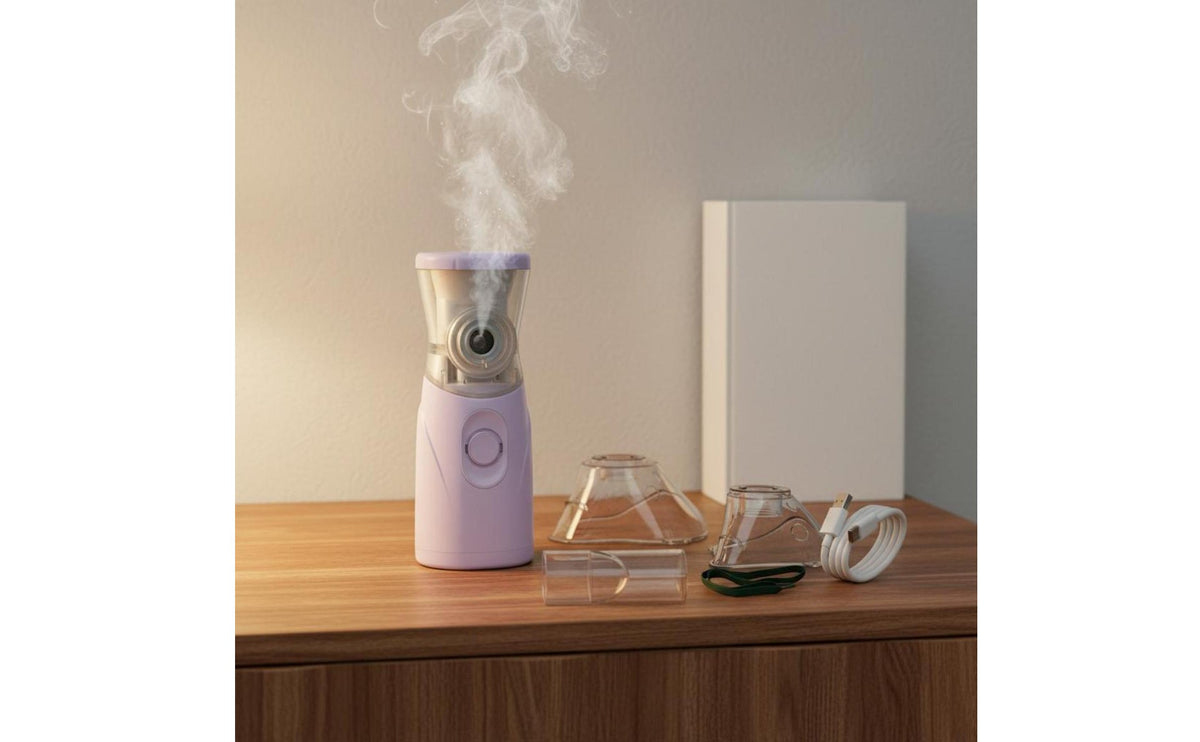 Compact Portable Mesh Nebulizer Lightweight Rechargeable Personal Atomizer Quiet Operation Handheld High-Frequency Inhaler Easy to Clean for Children