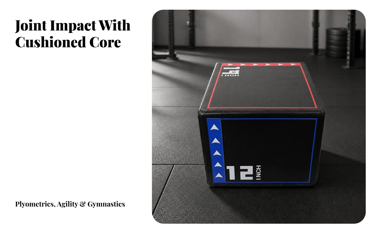 3-in-1 Soft Plyometric Jump Box for Fitness Training