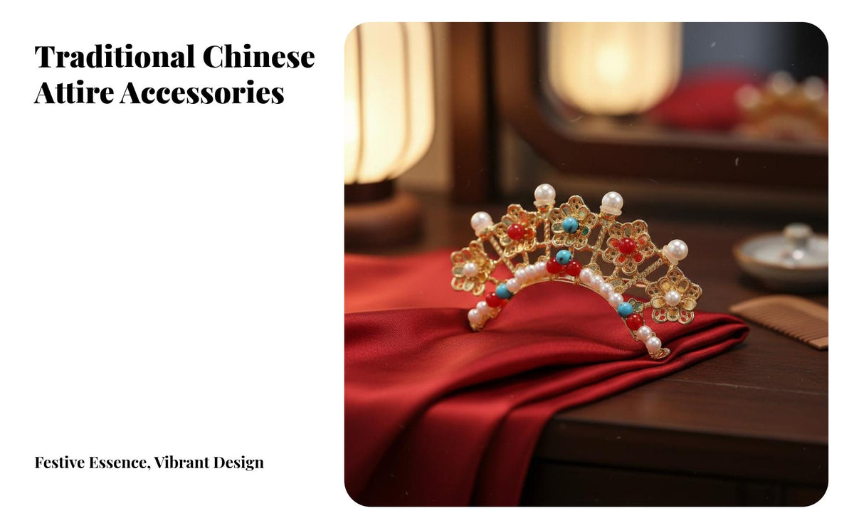 Chinese Traditional Headpiece Festive Chinese Traditional Hair Crown Chinese Traditional Hair Crown All-Match Tang Design Tiara