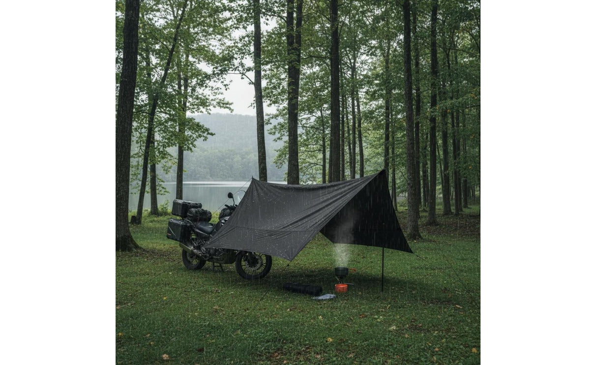 Motorbike Side Awning Motorcycle Canopy Rain Protection Portable Canopy Tent