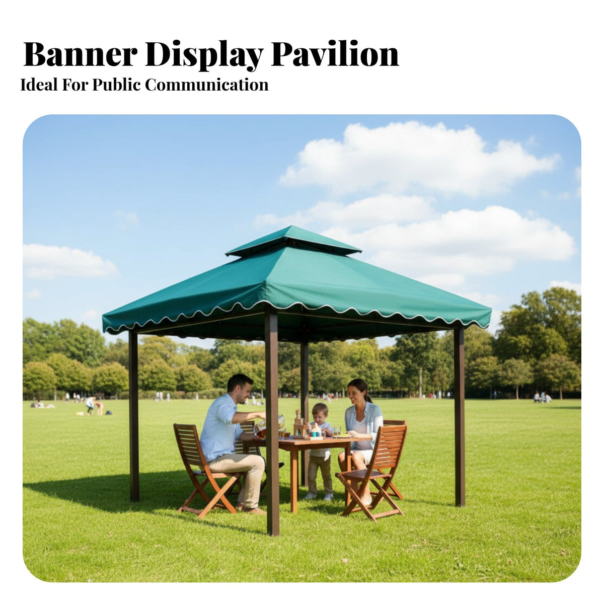 Fourleg Pavilion Rainproof Heavy-Duty Advertising Tent Waterproof Commercial Canopy for Businesses, Families, Parks, Outdoor Events, Garden
