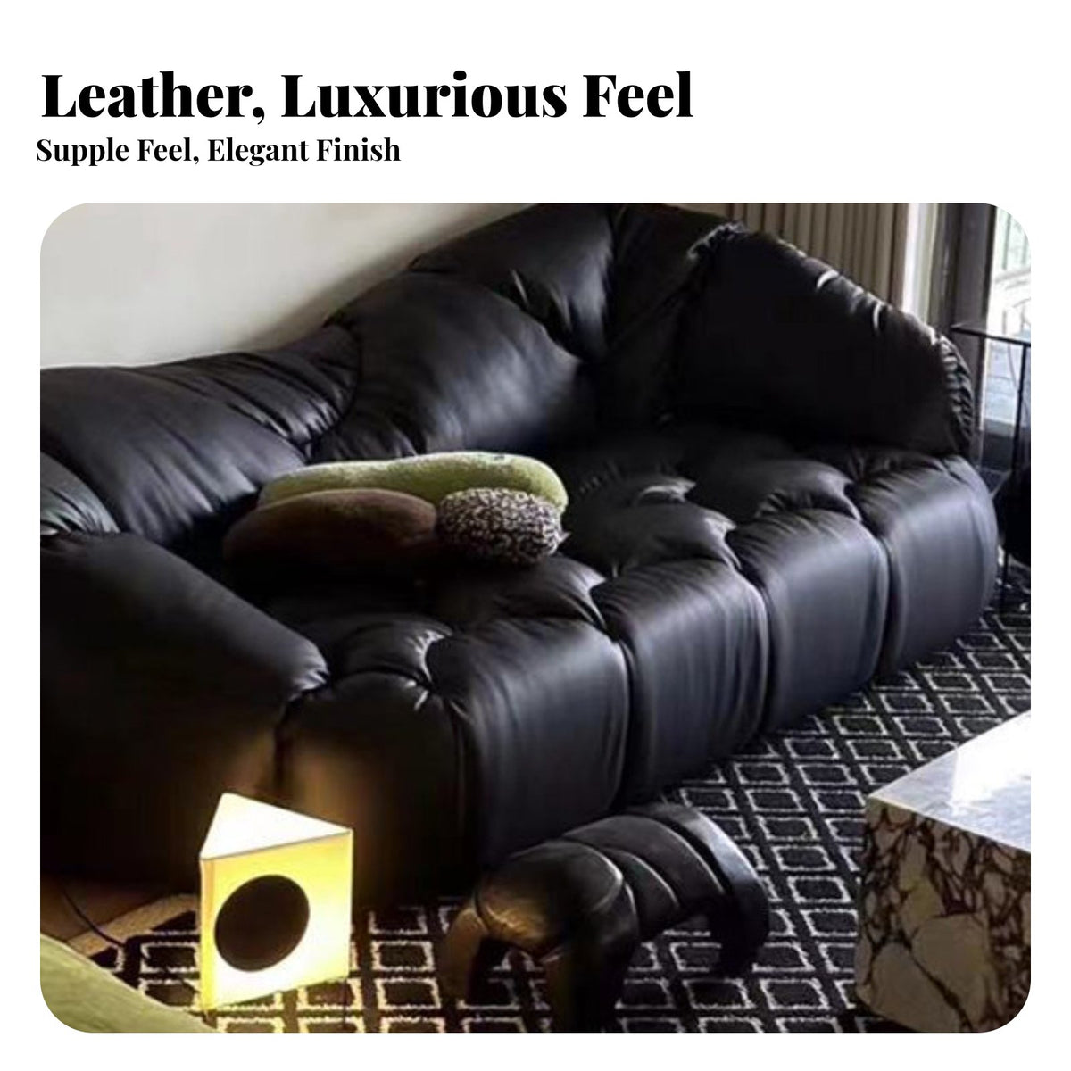 cumulusShaped Sofa Italian design Couch Light Luxury Lounge for Interior Designers, Business Owners, Reception Area, Living Room, Apartment