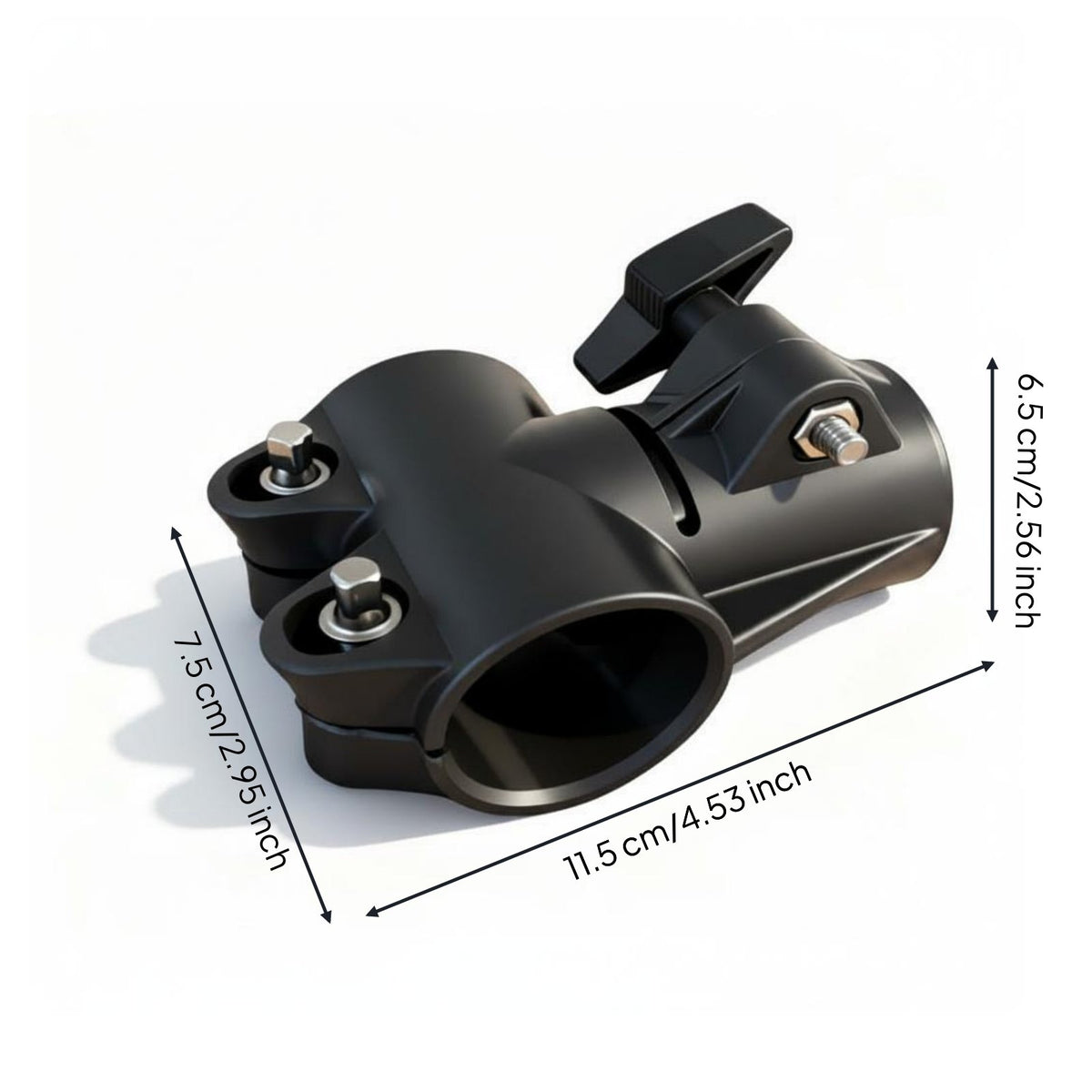 Triple Way Drum Connector Metal Hardware Double Way Drum Clamp Adjustable Music Accessory