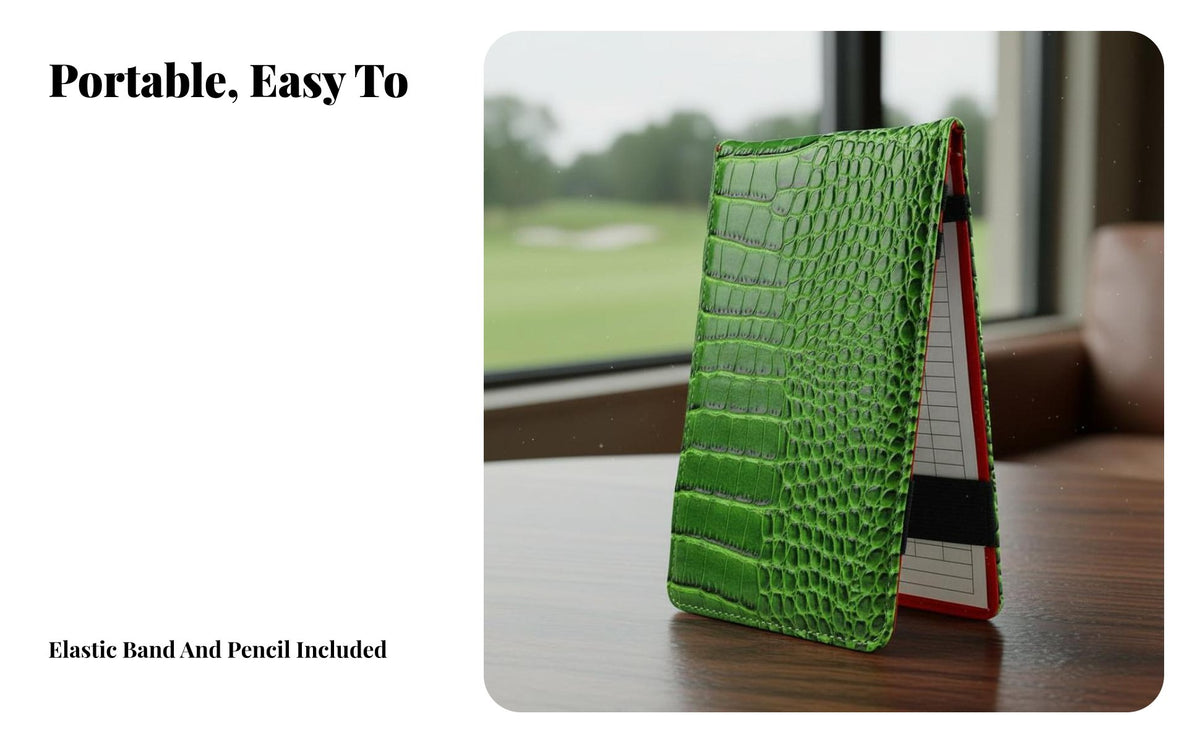 Pattern Score Card Book Ideal Gift Golf Scorecard Holder PU Leather Scorecard Holder