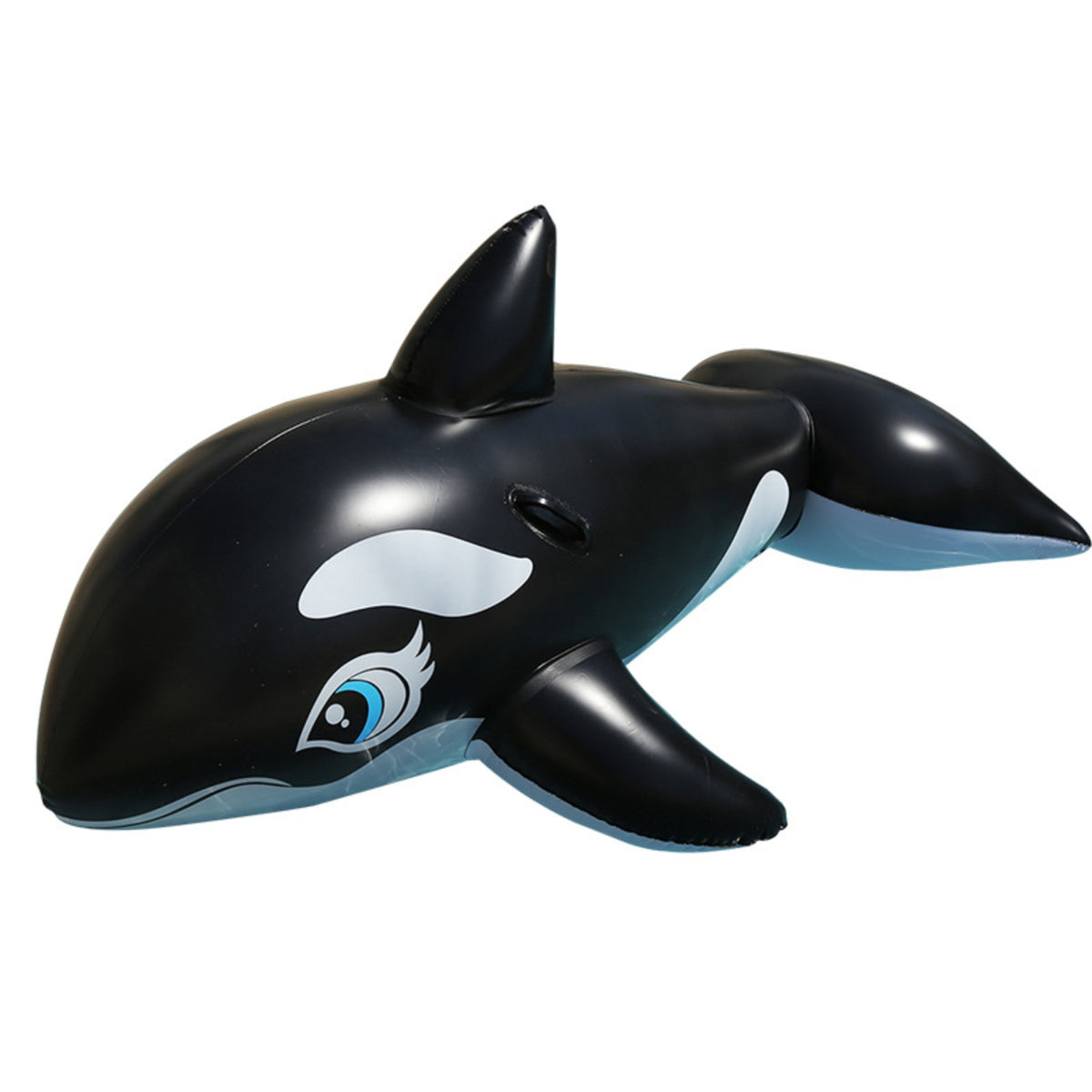 Whale Pool Lounger Giant Whale Sit-on Orca Pool Lounger Waterproof Toy Realistic for Children, Beach