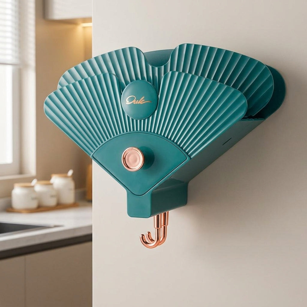 Pot Lid Holder, Wall-mounted, 2 Sections, Drill-free, Adhesive Type, For Pot Lids & Cutting Boards, Kitchen Rack