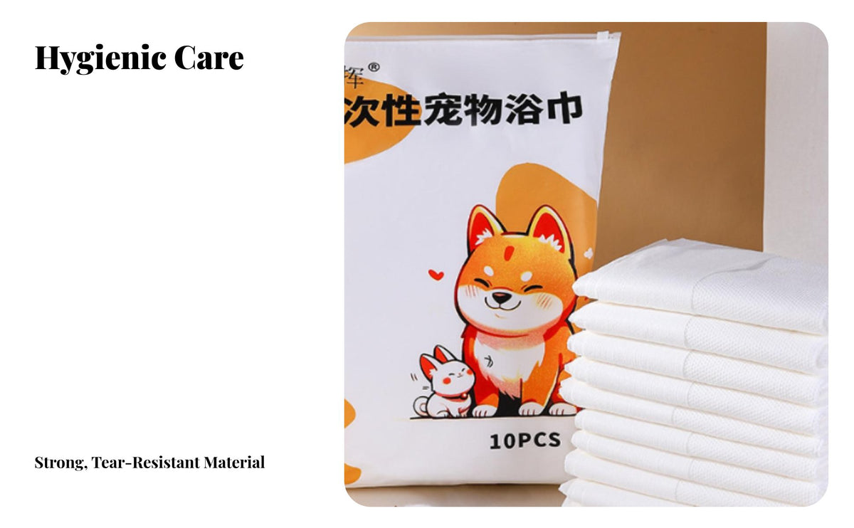 10 Pieces Pet Bath Towel Fuzzless Absorbent Pet Water-Removing Towel Extra Thick Grooming Wipe for Cat Owners, Pet Care Professional Erinarians