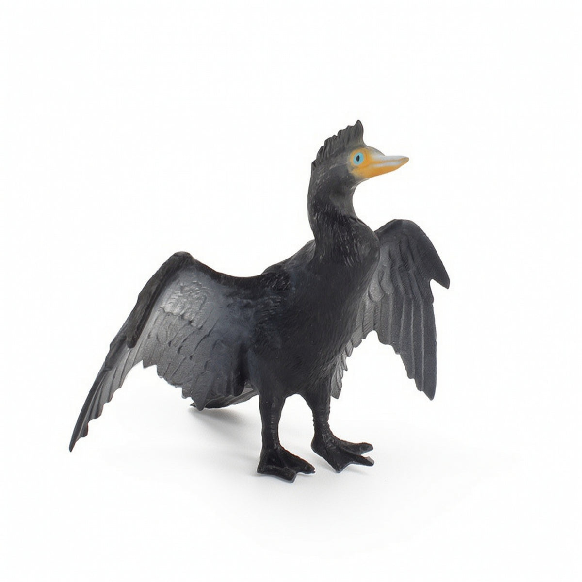 Cormorant Figurine Small Bird Figurine Bird Figure Compact Toy Sculpted for Collectors, Display Cabinet, Shelf