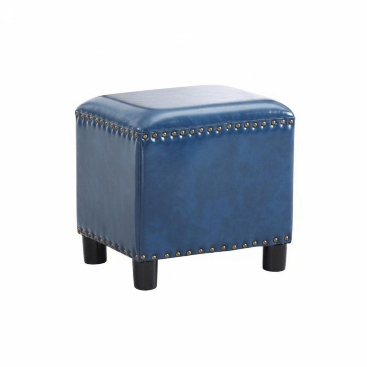 Rectangular Leather Ottoman Multi-Functional Square Ottoman Faux Leather Footrest for Living Room, Bedroom, Entryway