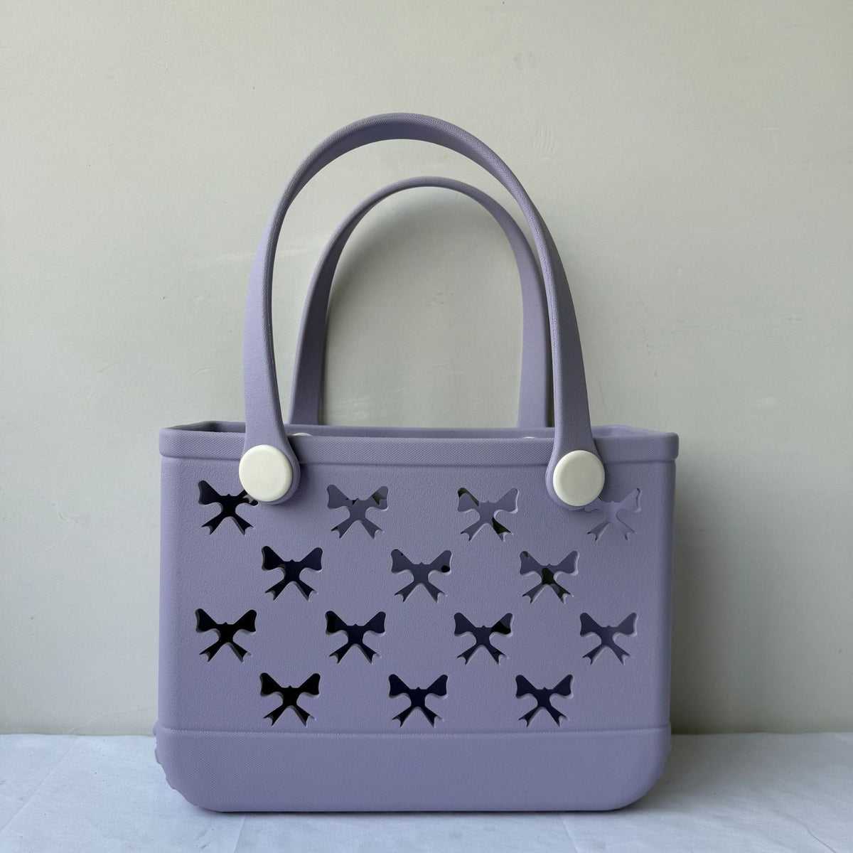 Easy to Clean EVA Cutout Tote Long-Lasting Kids Perforated Handbag Lightweight for Girls, Travel, Pool