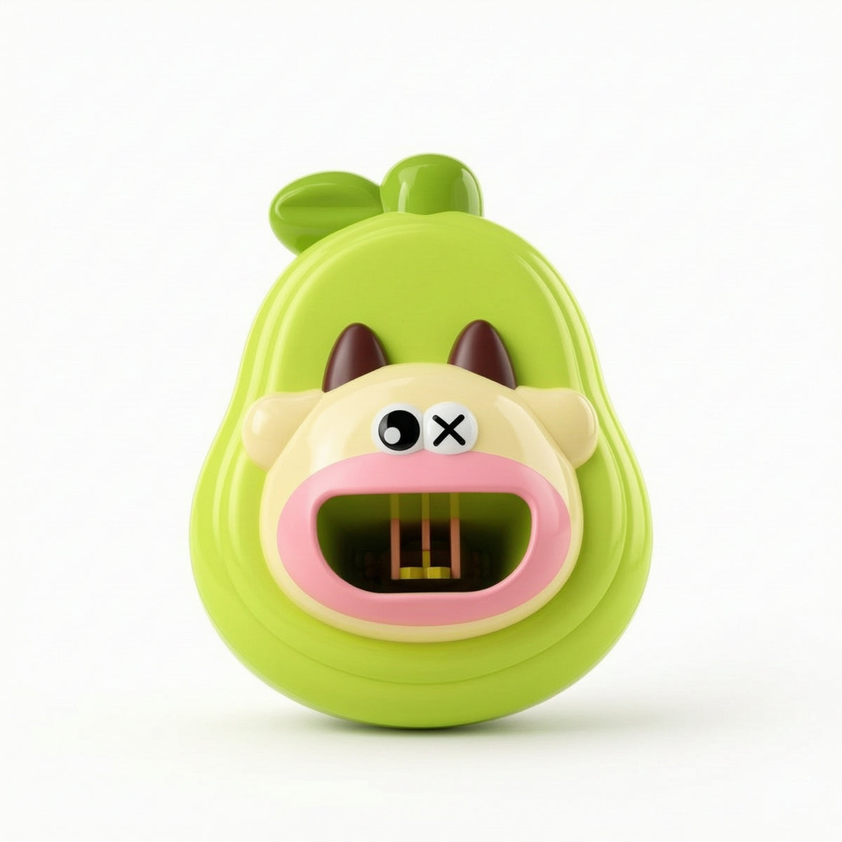 Plastic Pretend Feeding Toy Glossy Toy with Feeding Slot Handheld Play Figure Compact for Toddlers, Kids, Home, Daycare