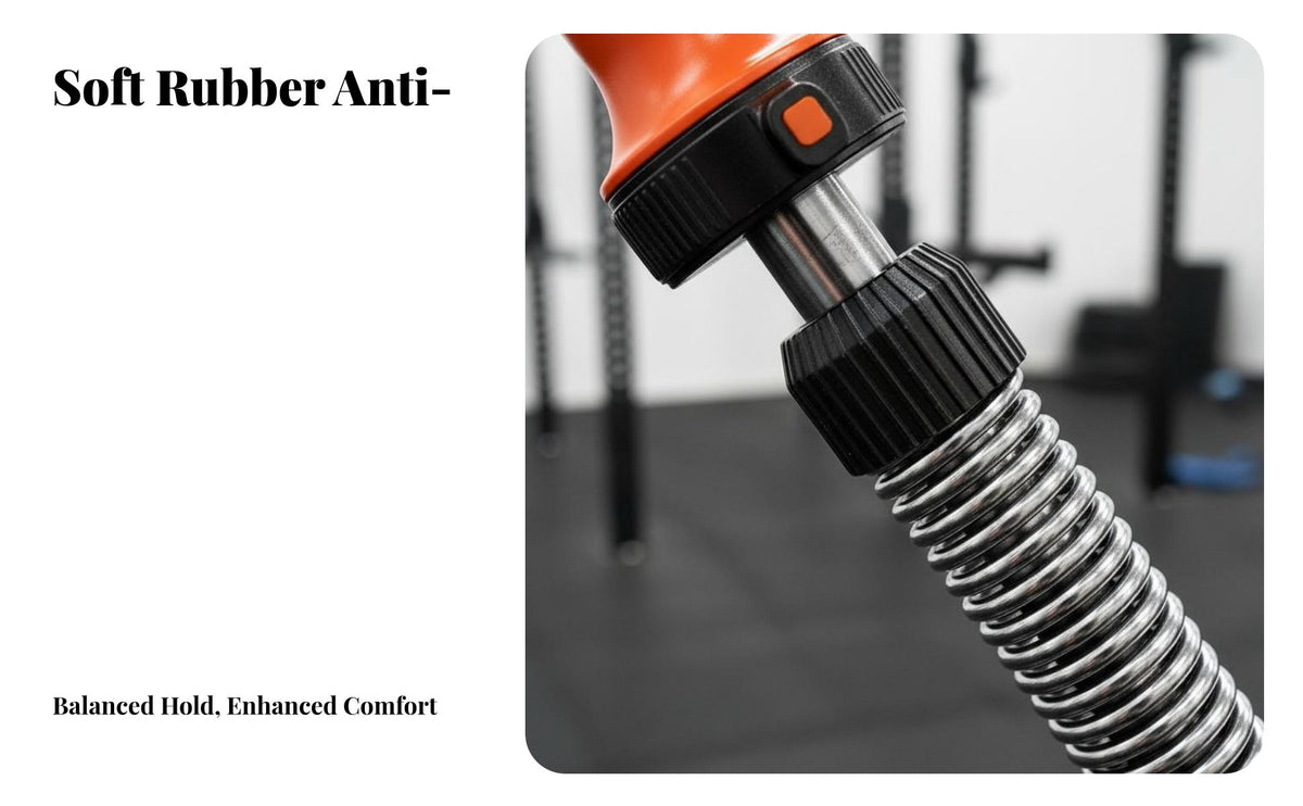 Non-Slip Grip Adjustable Power Twist Bar Easy Adjustment Coil Resistance Arm Exerciser Long-Lasting Steel Springs Coil Arm Strength Bar Portable Design for Men, Women, Beginners, Home Gym, Office