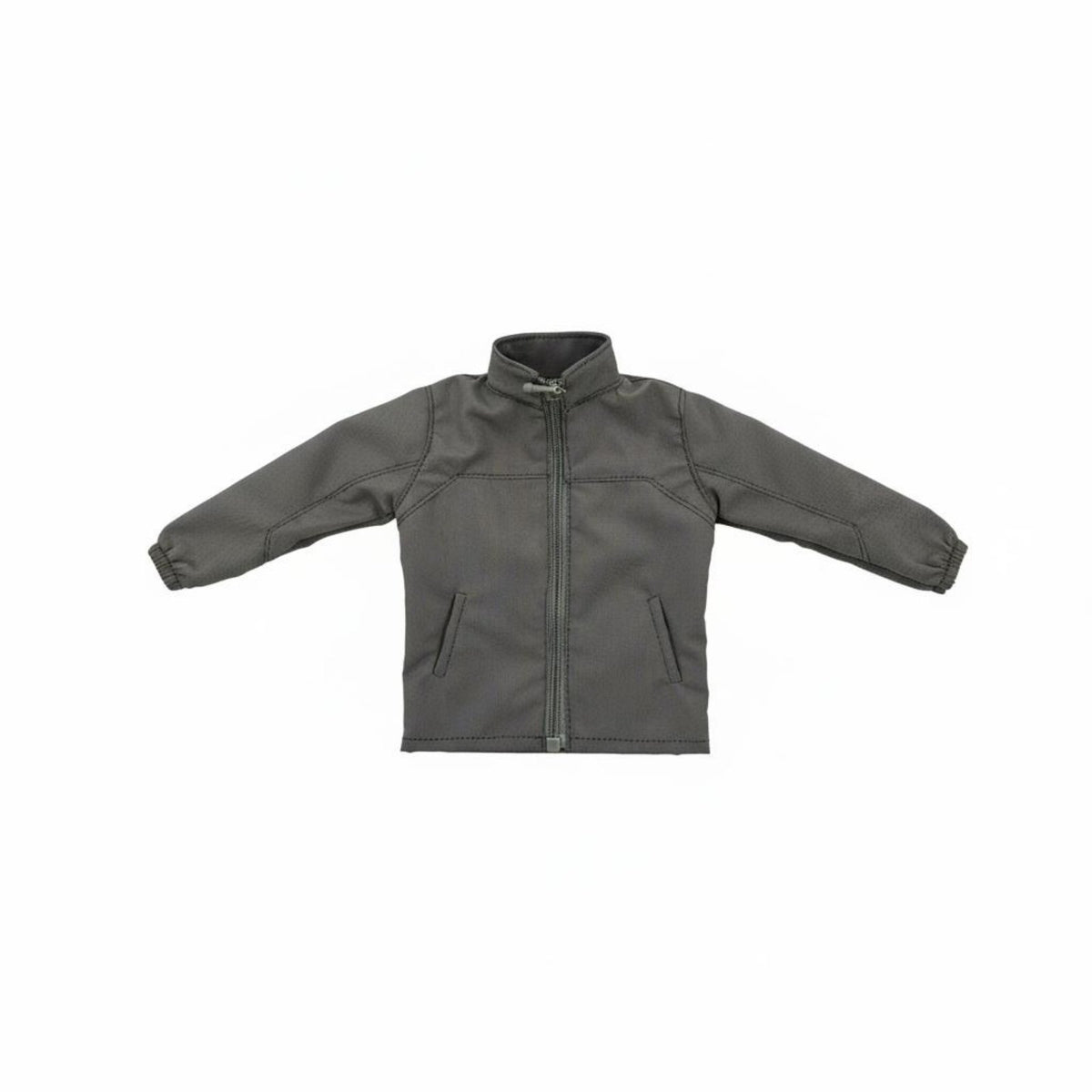 Stand-up Collar 1/6 Scale Soldier Jacket Solid Color 1/6 Scale Jacket Zipper Closure 12 Inch Doll Clothes Real Pockets for Hobbyists, Toy Photography, Miniature Scene Building, Display
