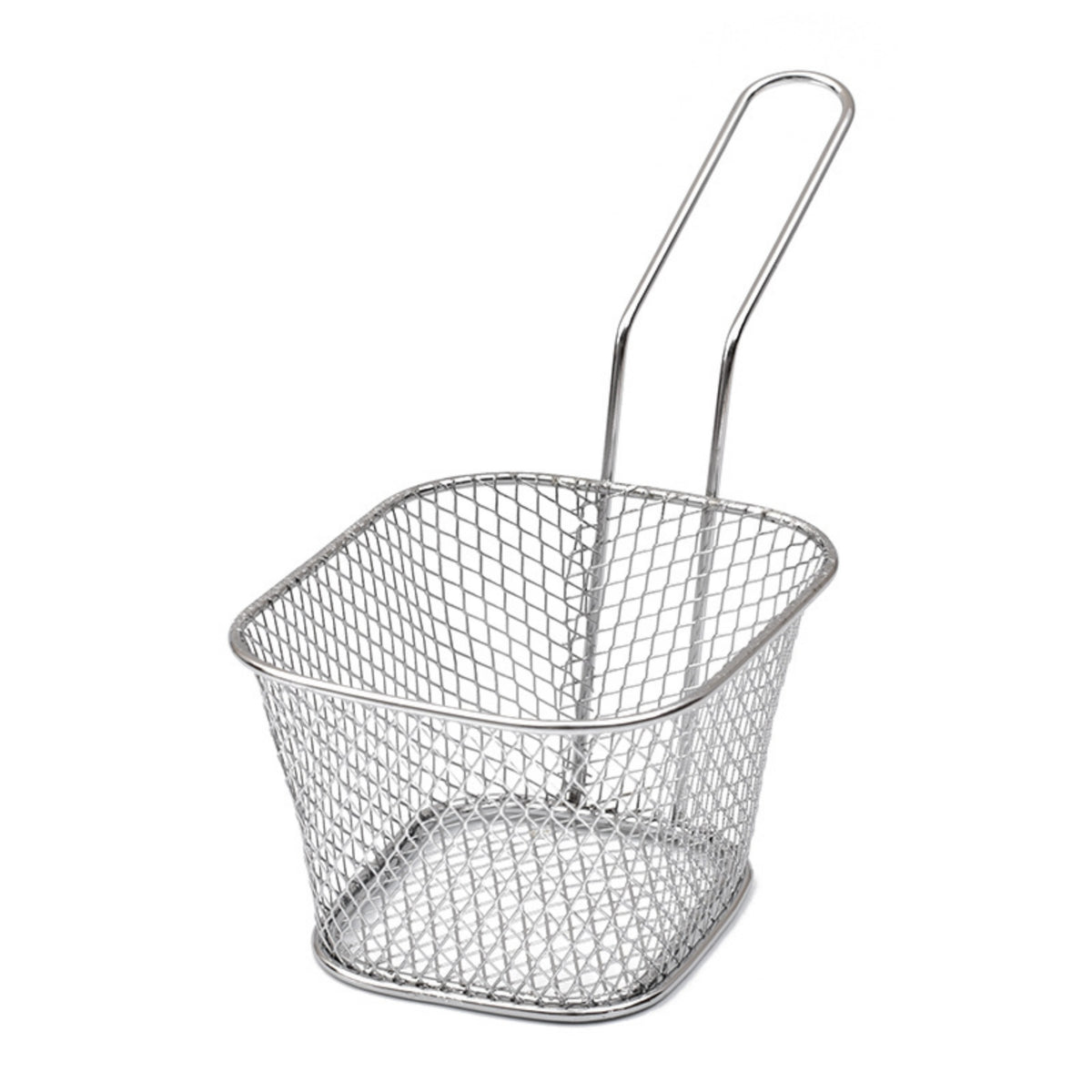 Rust Resistant French Fry Basket Long-Lasting Fry Basket with Handle Dishwasher Safe Easy to Clean for Restaurants