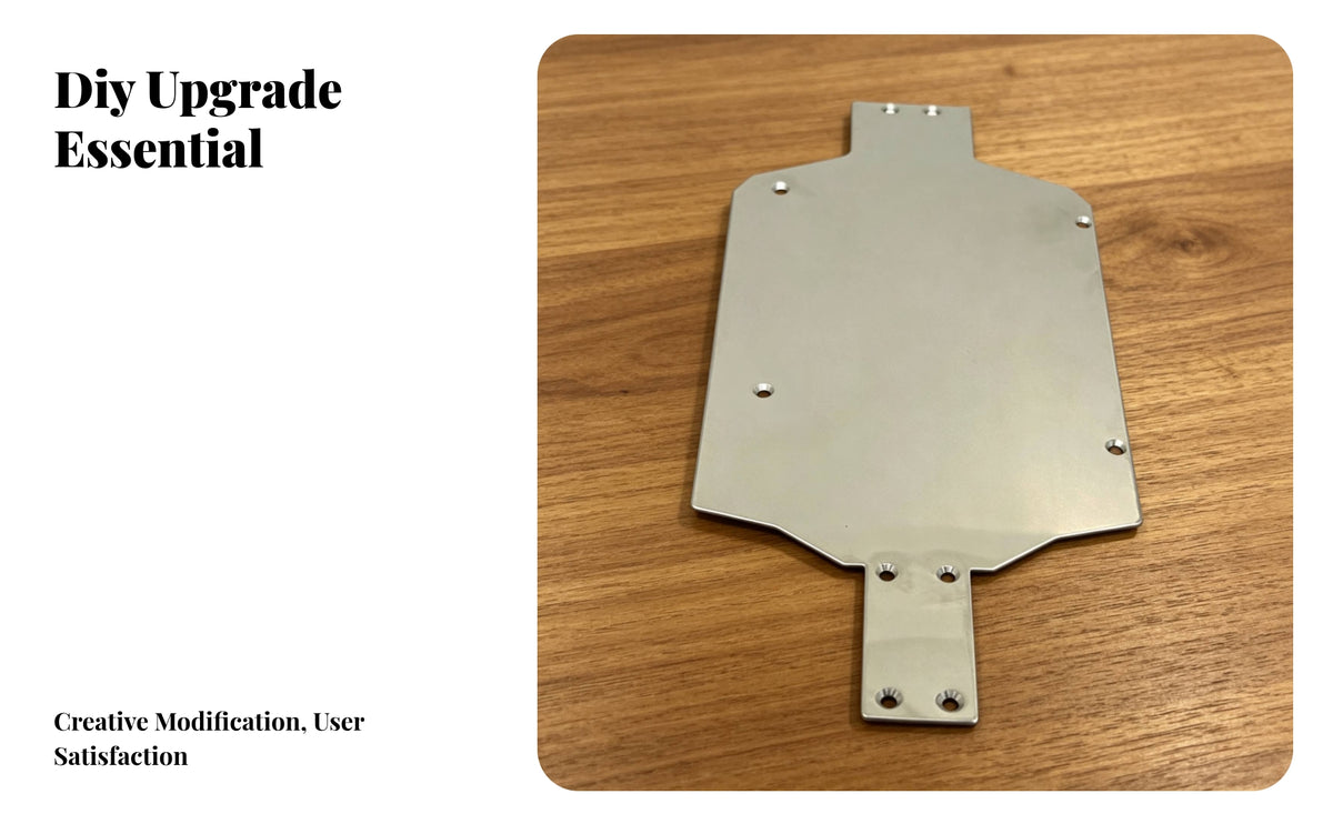 Mounting Holes Stainless Steel Bottom Plate Silver Mirror-Finish Bottom Plate