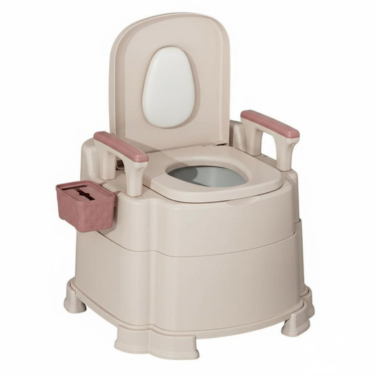 Bedside Commode Anti-Odor Adjustable Bedside Potty Easy to Clean for Caregivers