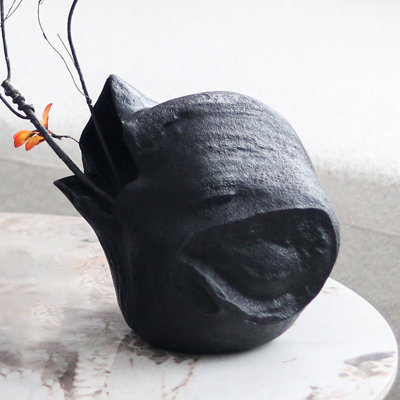 Wabi-sabi Abstract Art Irregular Vase for Model Rooms, Sales Offices, Living Rooms, Dining Rooms