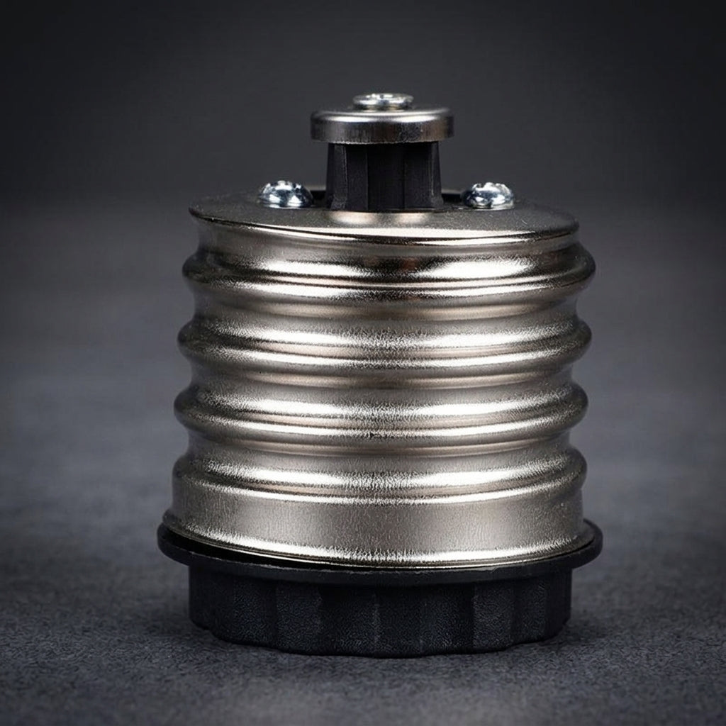 Garage Lighting E40 to E27 Adapter for Workshop Lighting, Heat Resistant up to 100°C Bakelite Pendant Lamp Holder