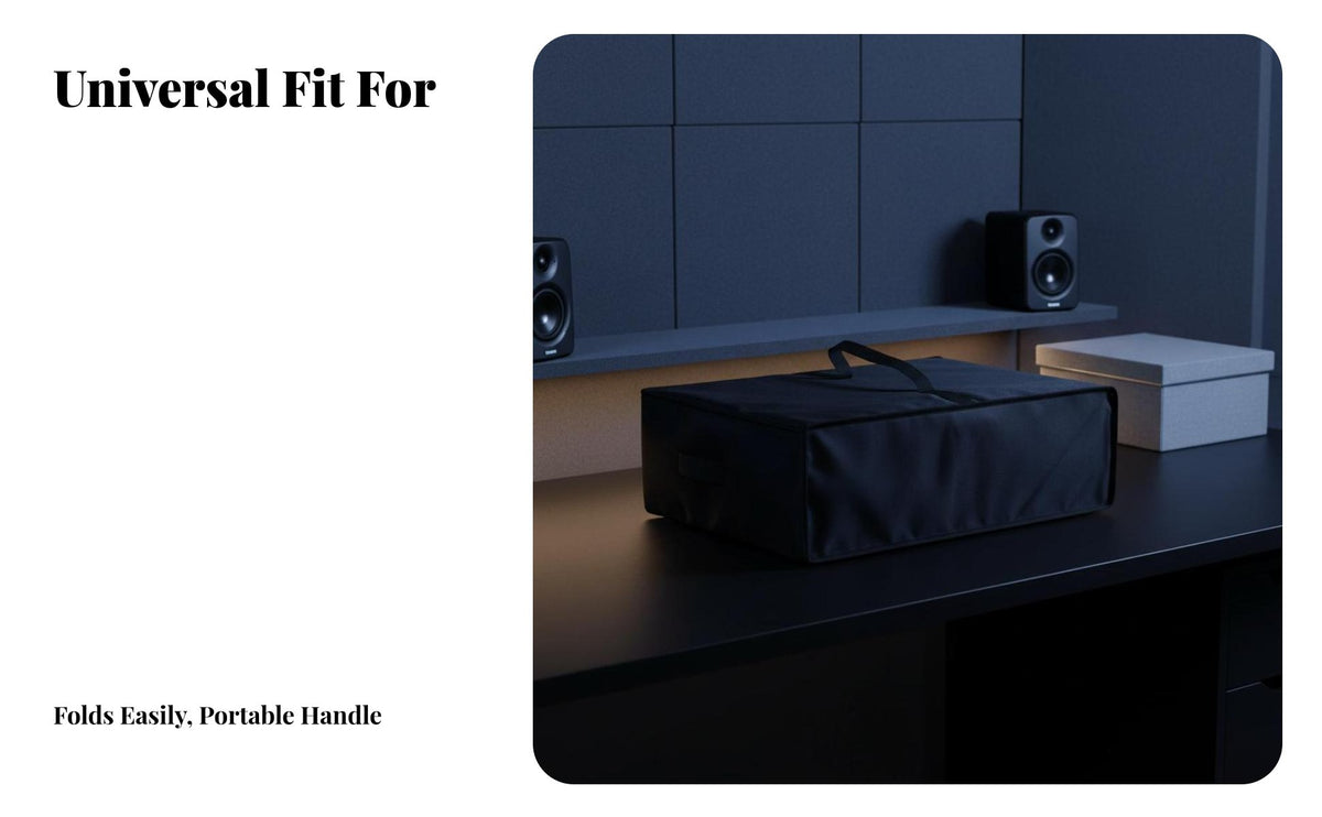 Turntable Dust Cover Dustproof Record Player Cover Waterproof Record Player Dust Guard for Audiophiles, DJs, Storage, Studio Use, Travel