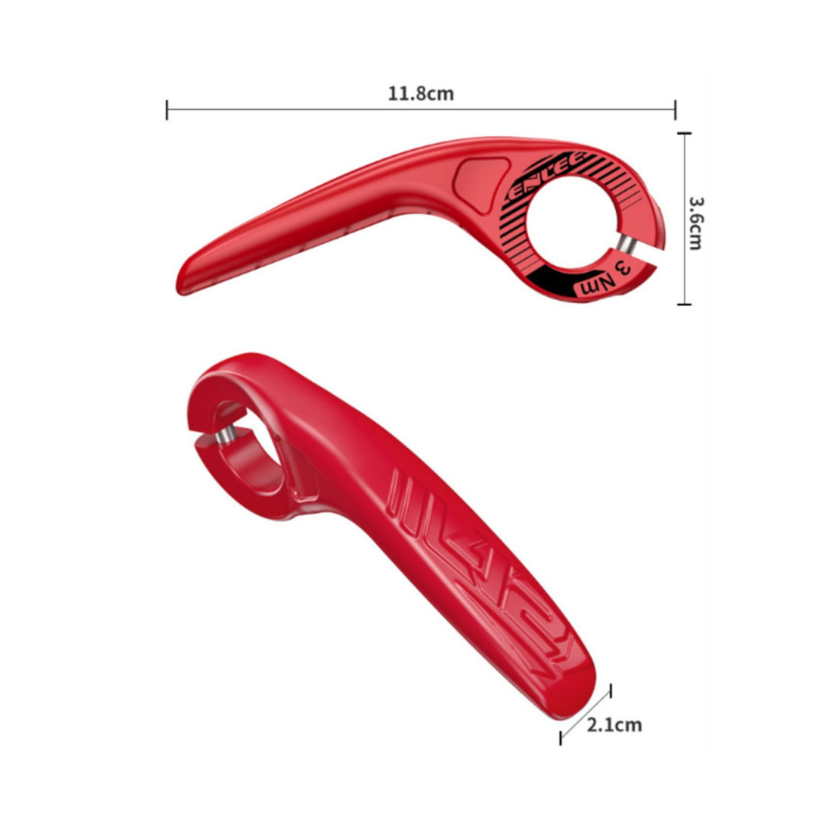2 Pieces Multiple Hand Positions Cycle Bar Ends Reduces Riding Fatigue Bike Bar Ends Anti-Slip for Long-Distance Cyclists, Hill Climbing