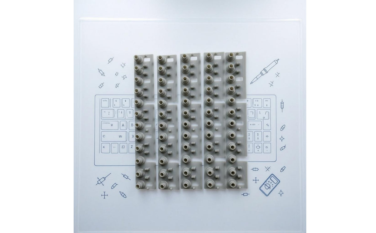 Raised Bumps Key Touch-Point Part Molded Tabs Keyboard Key Touch-Point Strip Good Conduction Conductive Rubber Strip High Sensitivity