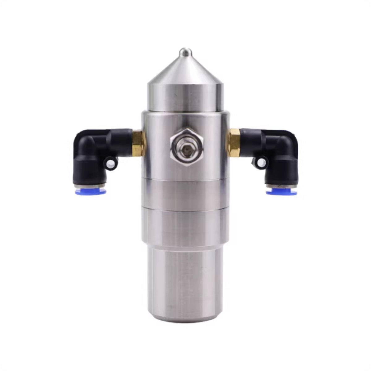 Resistant Air Atomizing Spray Nozzle Long-Lasting Construction Two-Fluid Misting Nozzle Adjustable Flow Stainless Steel Misting Head Wide Coverage for Corrugated Cardboard Production, Dust Suppression
