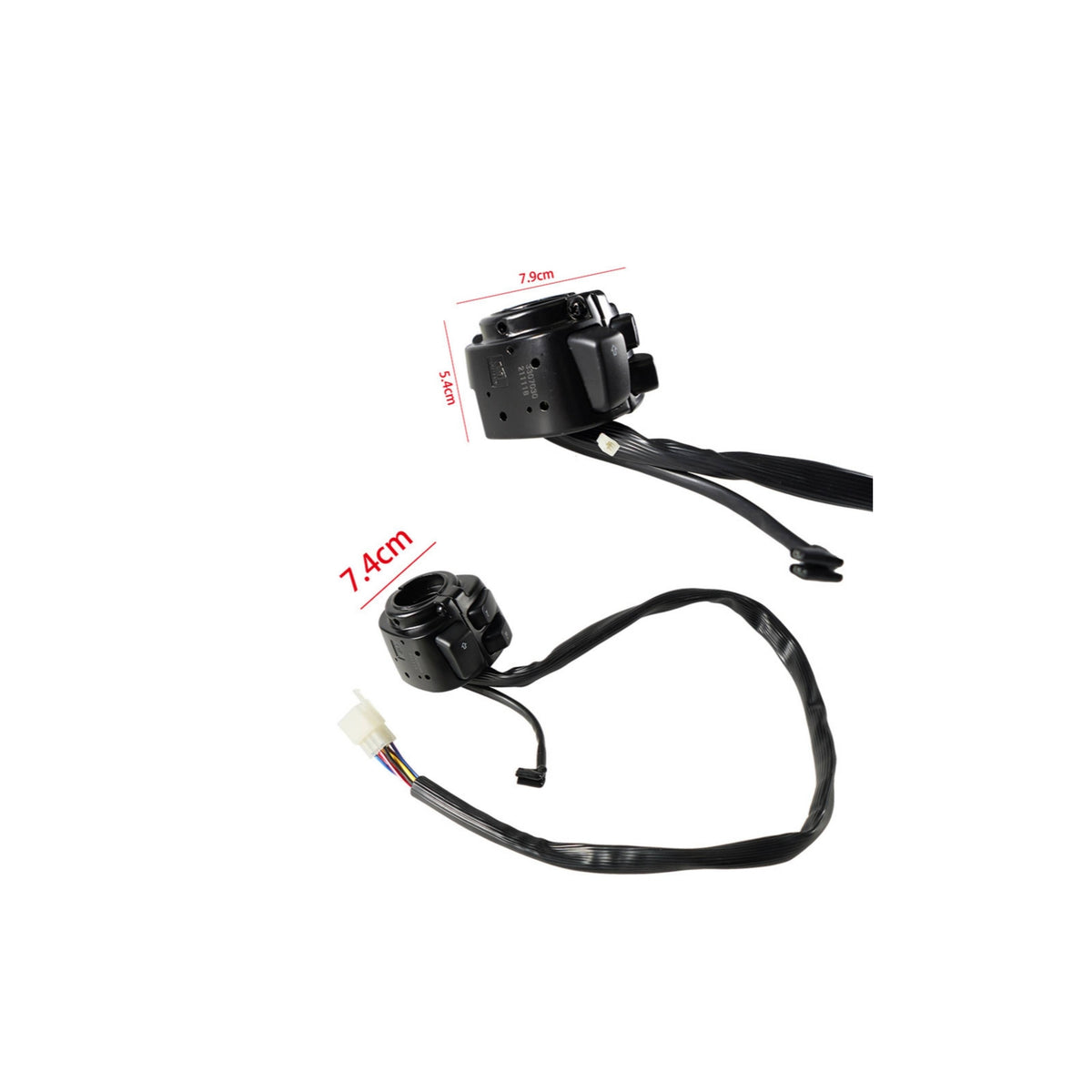 Motorcycle Switch Assembly Wired Motorcycle Handlebar Switch Handlebar Control Unit Multi-Function Easy to Install
