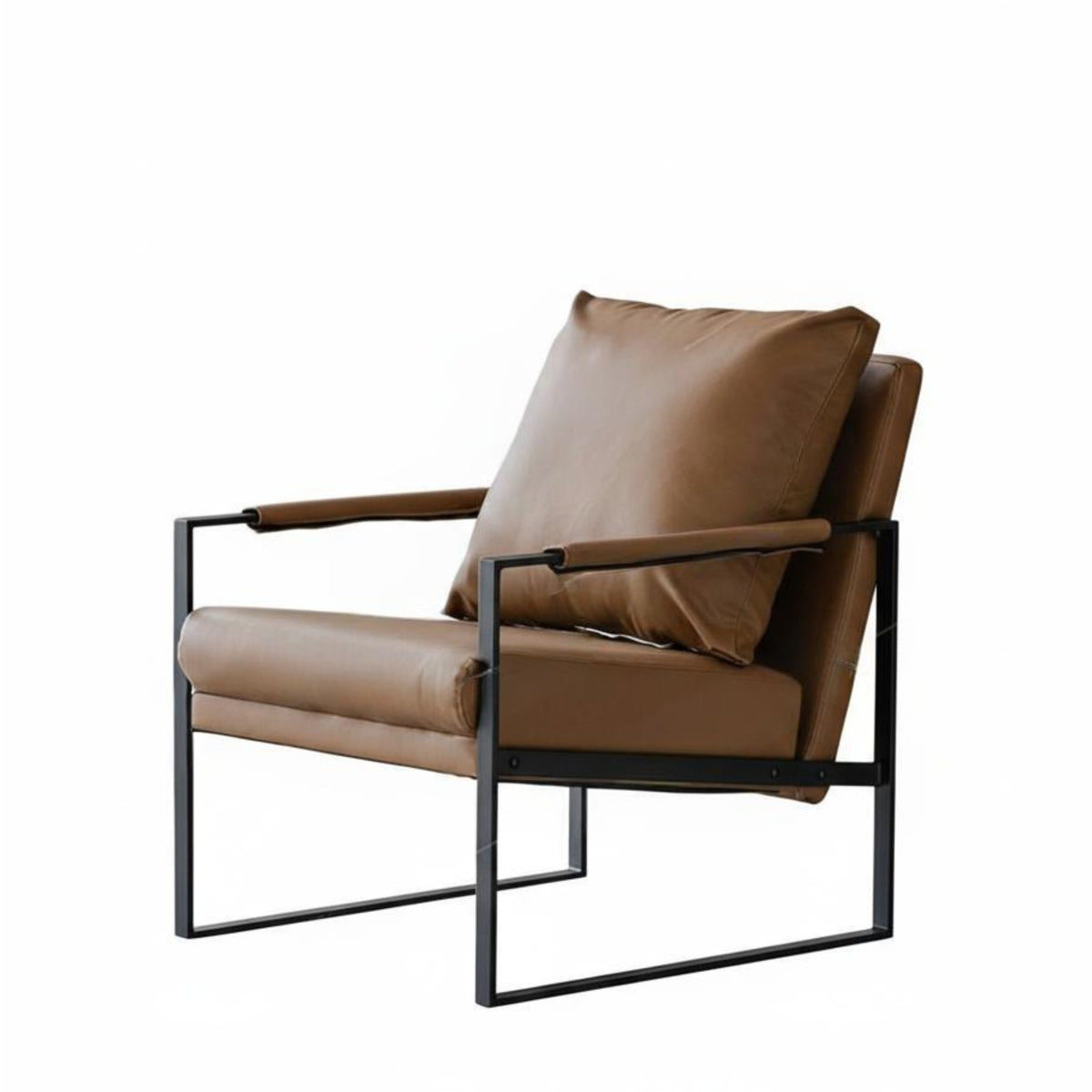 Light Luxury Design Upholstered Armchair with Metal Frame Wear-Resistant Commercial Furniture Easy to Clean Cafe Seating Ergonomic Design for Restaurant Owners, Interior Designers, Coffee Shop, Tea House, Lounge Bar, Reception Area