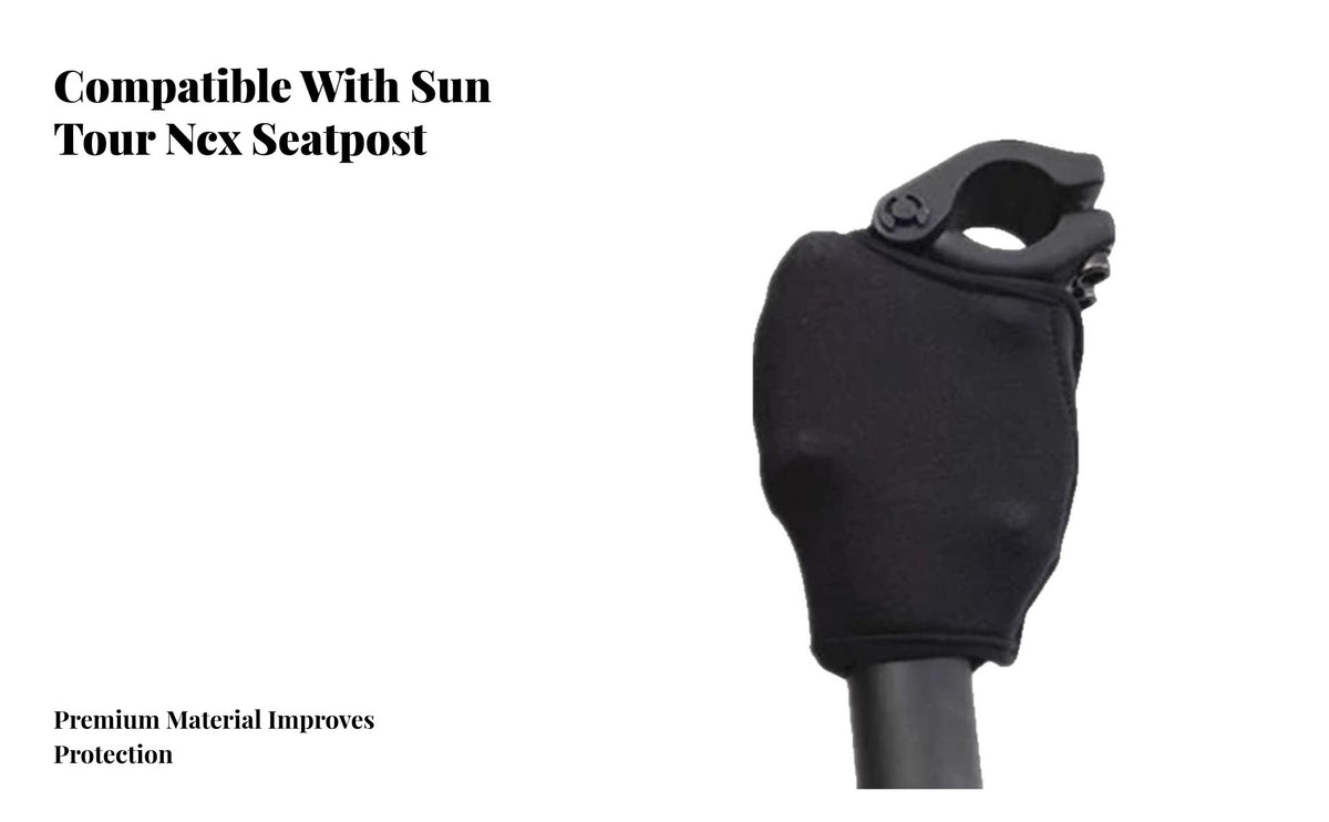 Shock-Absorbing Seatpost Cover Dustproof Cycle Seatpost Dust Cover Anti-Pinch Design Cycle Seat Tube Protector for Trail Biking