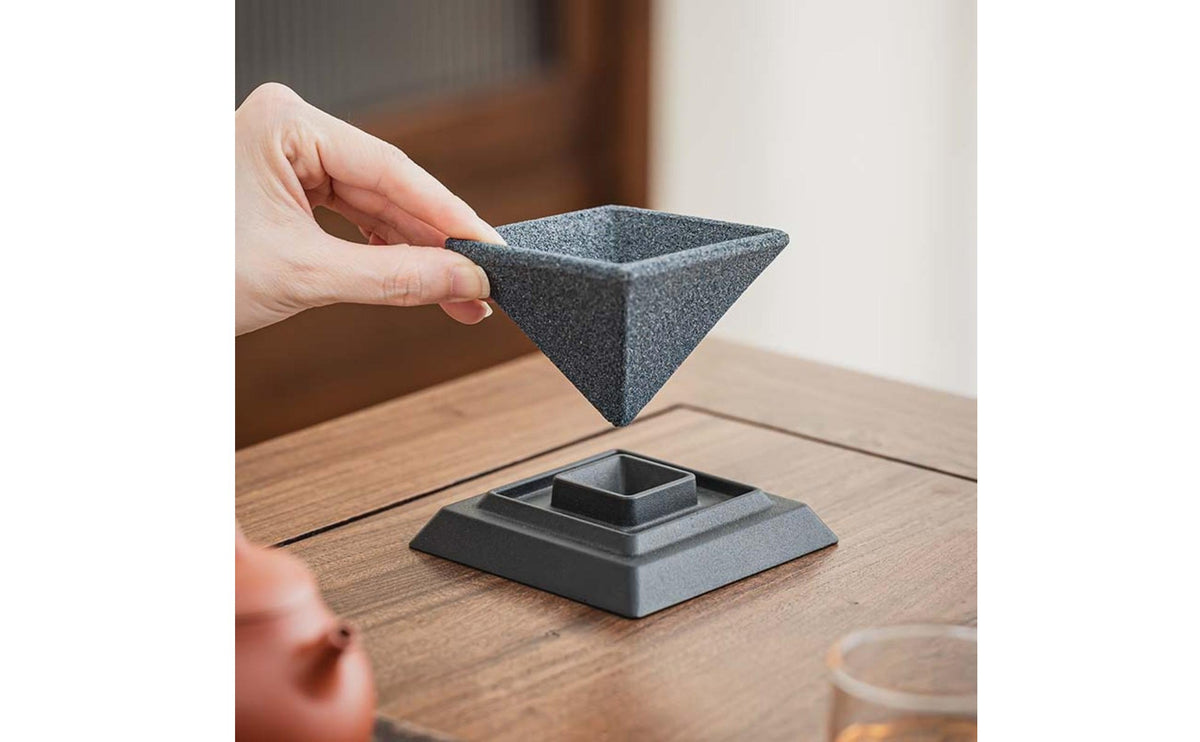 Pyramid Tea Strainer Reusable Pyramid Tea Infuser Paperless Coffee Strainer Cone
