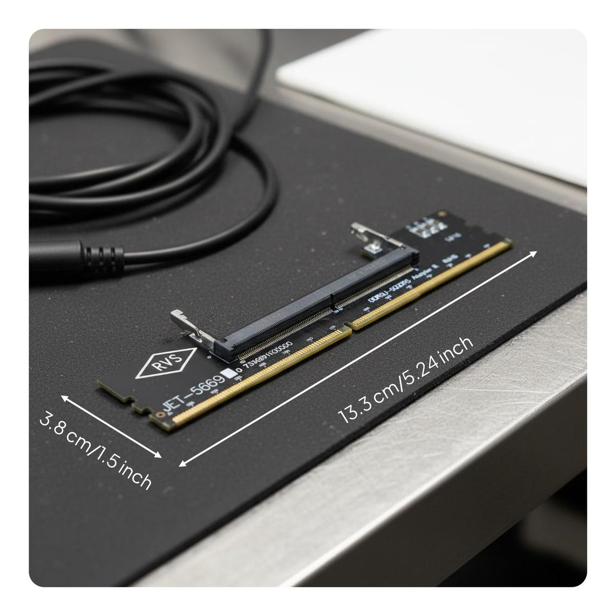 Laptop to Desktop Memory Adapter Easy Testing Memory Riser Card Stable Connection for Hardware Enthusiasts