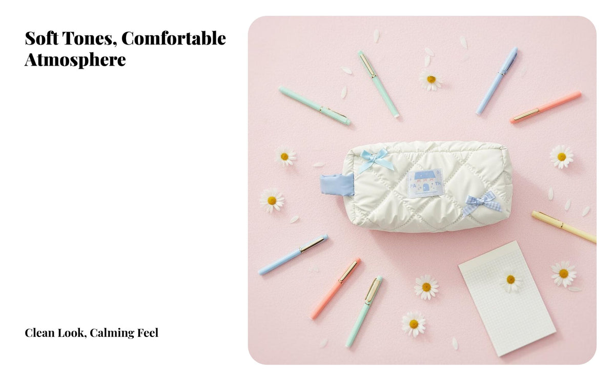 Bowknot Stationery Case Versatile Large Capacity Pencil Case Large Capacity Pen Bag for School