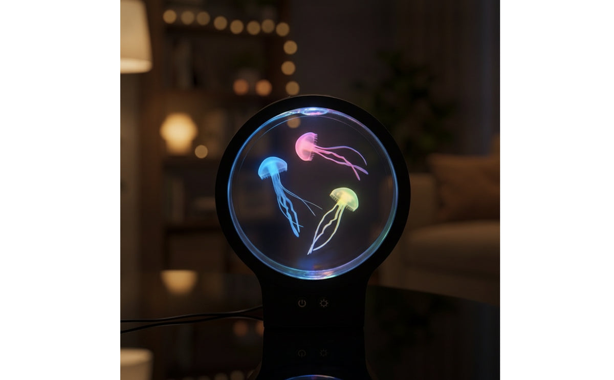 Jellyfish Lamp USB Powered Jellyfish Light Color Changing Aquarium Lamp for Bedroom, Office Desk, Living Room