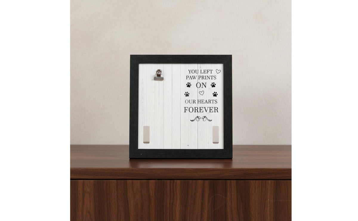 Pet Display Frame Solid Wood Pet Memorial Frame Wall Hanging & Tabletop Wooden Keepsake Box