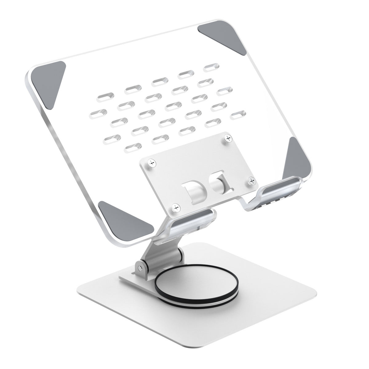 Tablet Stand, with Rotating Base Universal Tablet Holder with Rotating Base Secure for Office